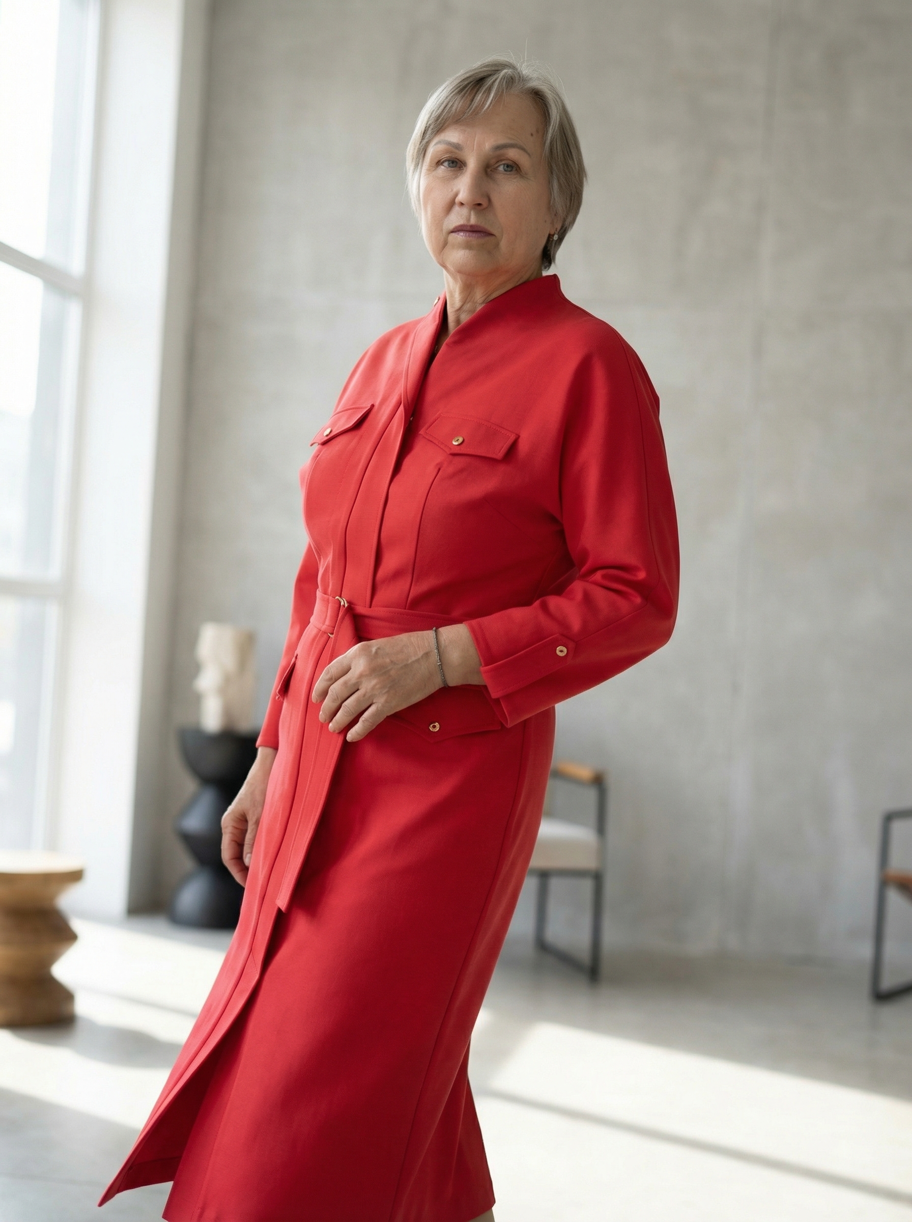 Платье коралловое