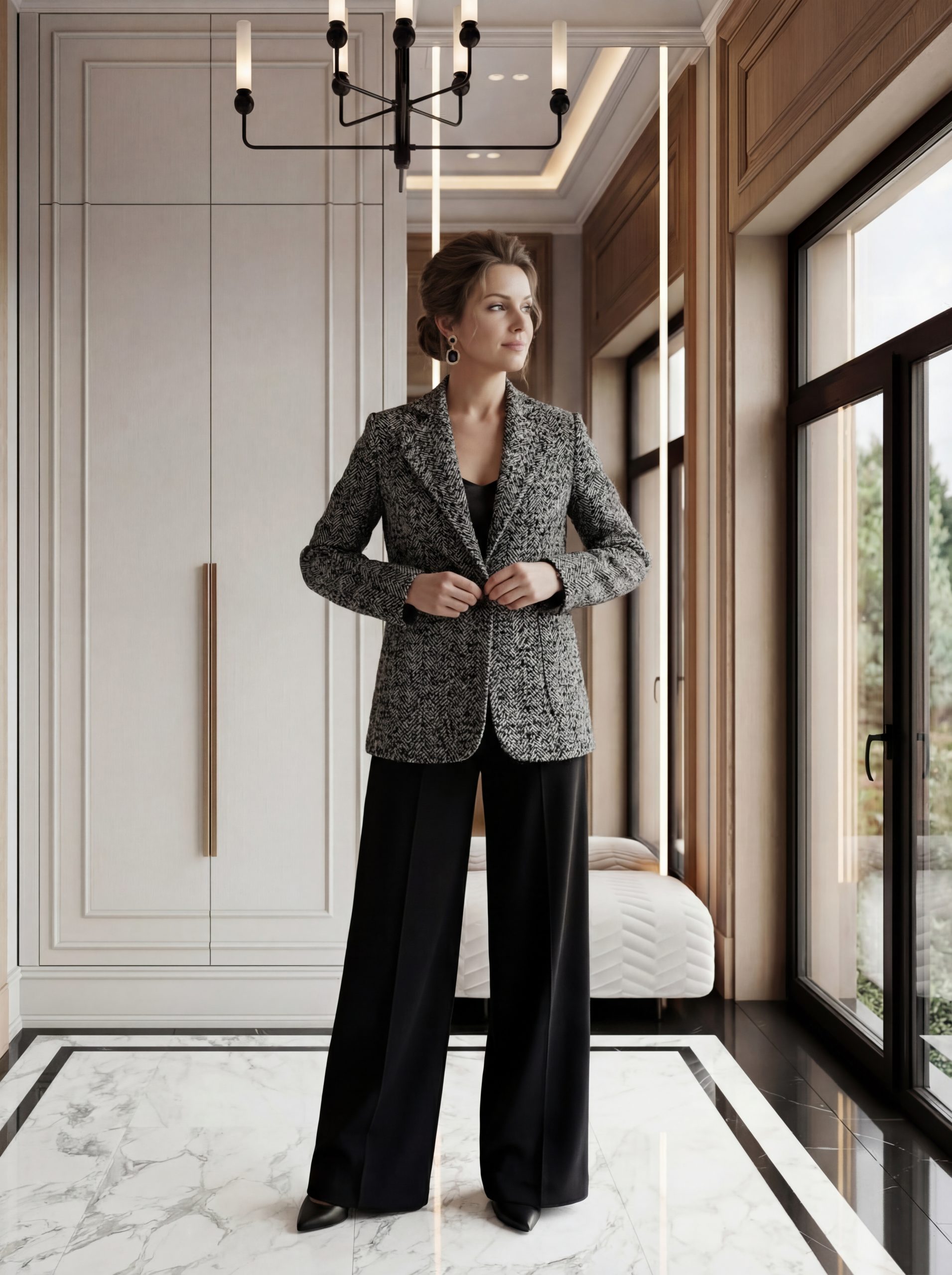 Жакет твидовый