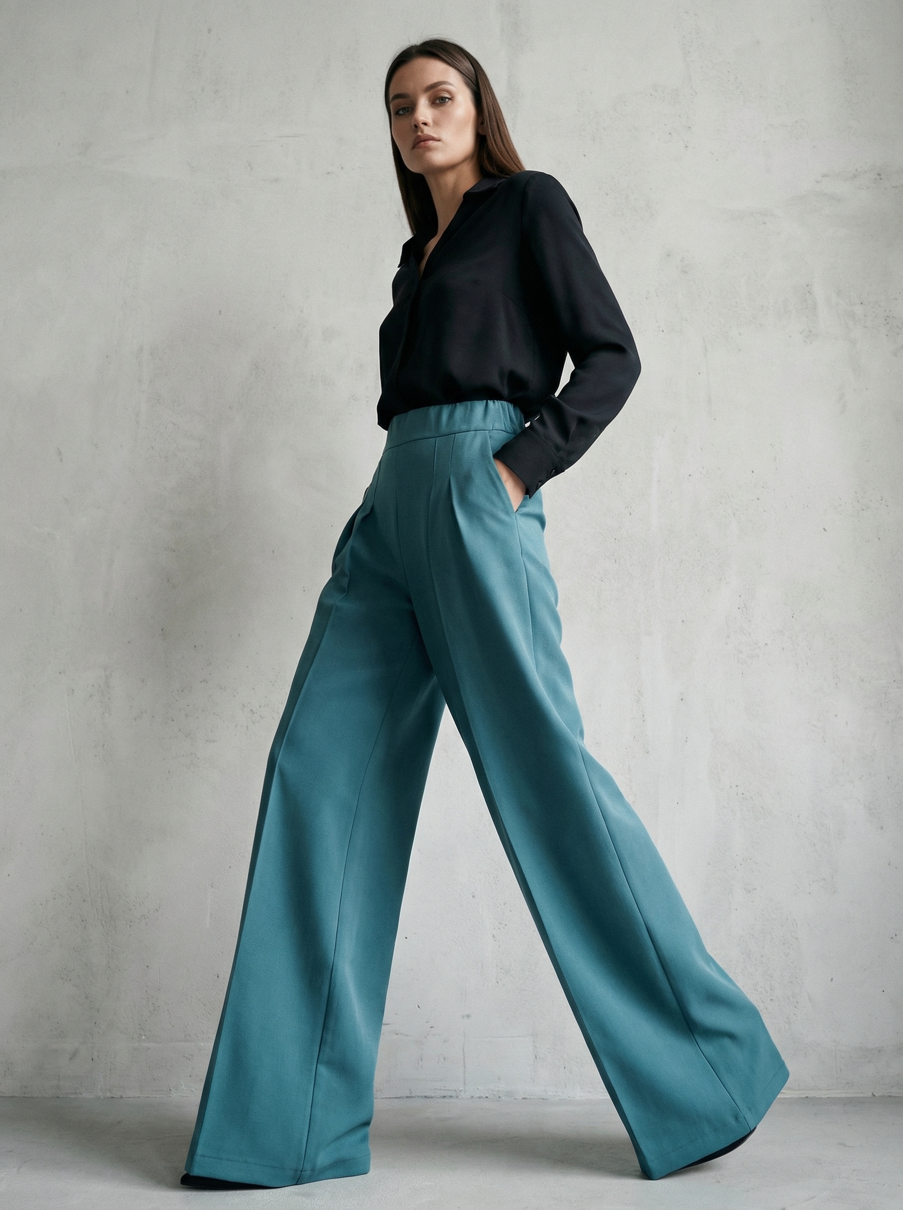 Брюки палаццо